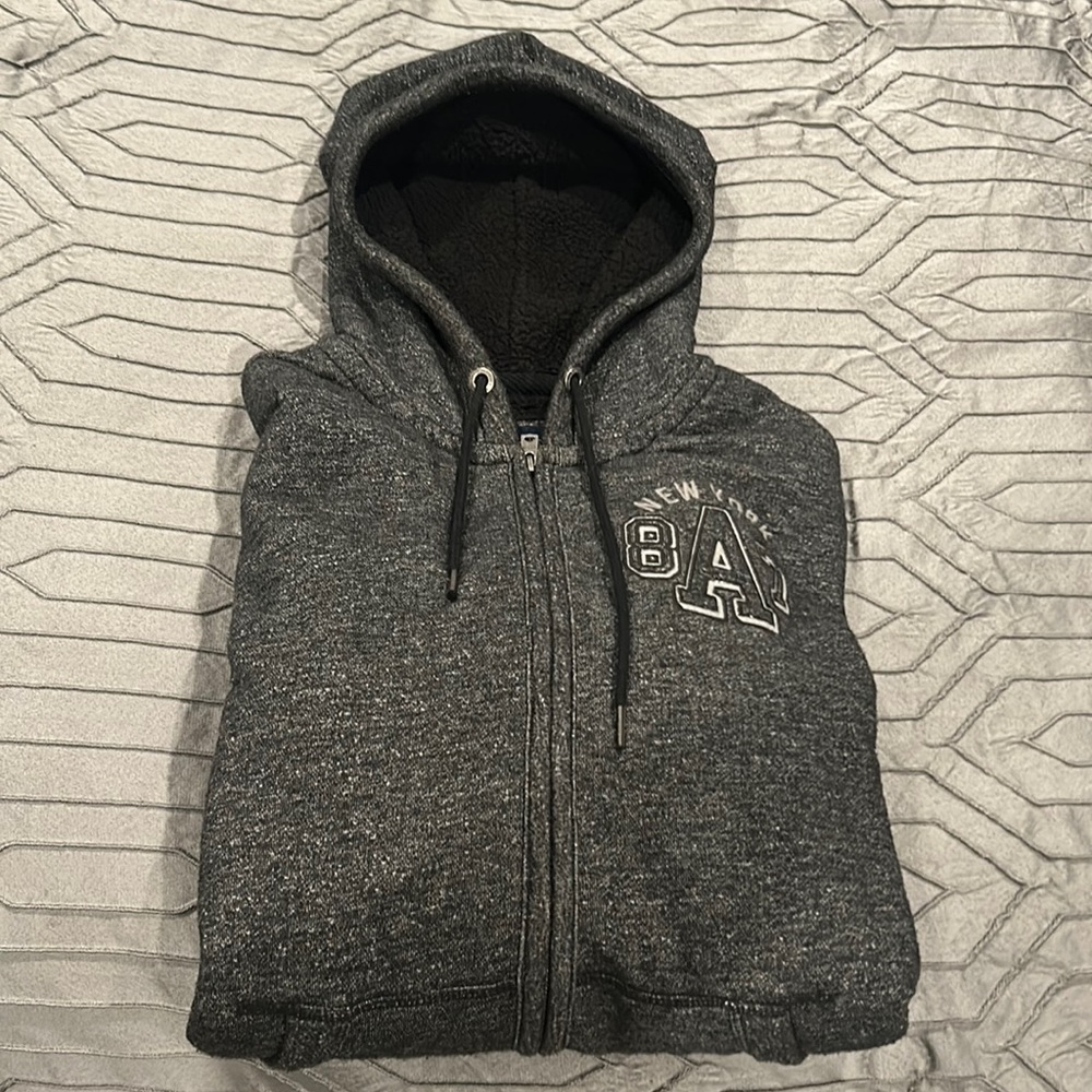 Men’s Aeropostale Grey Zipper Hoodie Size L